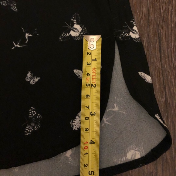 Drop sleeve black butterfly blouse “Contemporaine” - Picture 13 of 13